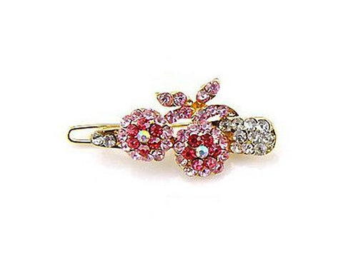 Lovely Cherry Crystal Hair Clip