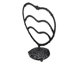 Heart Shaped Jewelry Organizer Earring Holder - Black