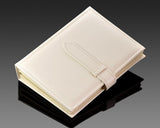 Portable Jewelry Organizer Earring Storage Book - White