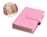 Portable Jewelry Organizer Earring Storage Book - Pink