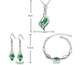 Classic Series Crystal Jewelry Set - Green