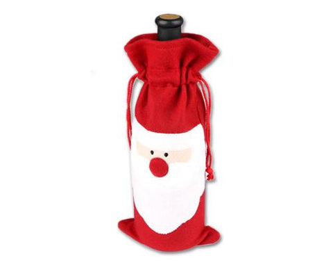 Christmas Santa Claus Wine Bottle Cover Gift Bag