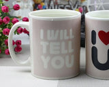 Tell You I Love You Color Changing Couple Coffee Mugs