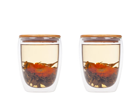 Double Walled Coffee Glasses Set of 2