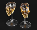 Skull Shot Glass 2 Pieces Double Shot 75 Milliliter 2.5 Ounce Whiskey Glass