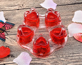 Heart Shaped Glass Teapot Warmer