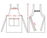 Women Kitchen Cooking Aprons with 2 Front Pockets