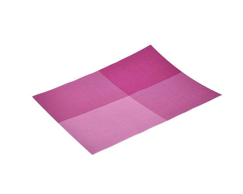 6 Pcs Colorful Insulated Stain Free Table Placemat - Purple