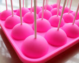 Silicone Ball Shapes Baking Mold with Sticks - Pink