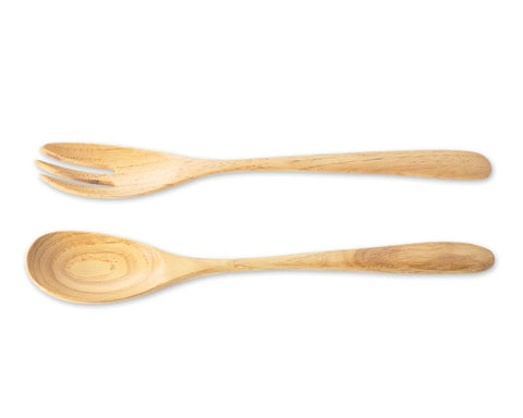 8&quot; Wooden Spoon and Fork Serving Set