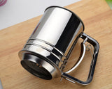 Trigger Action Stainless Steel Double Mesh Flour Sifter