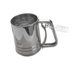 Trigger Action Stainless Steel Double Mesh Flour Sifter