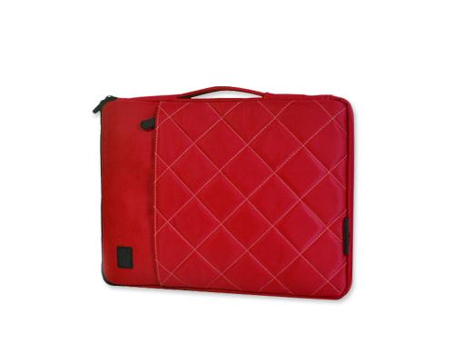 Diamond Series MacBook Sleeve Case with Handle - Red