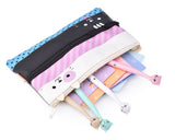 Funny Cats Stationery Set with Pencil Case, Pens and Sticky Notes - B