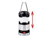 Outdoor Hiking LED Recahrgeable Lamp - Black