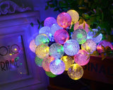 30 LED Solar Powered Ball String Lights