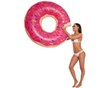 Giant Inflatable Donut Pool Float Toy - Pink