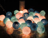 20 Cotton Balls LED String Light for Christmas Party Decoration