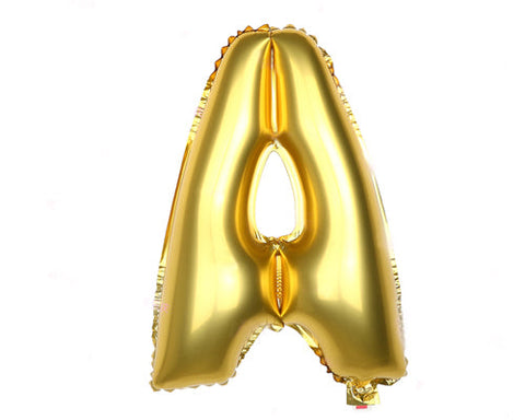 1 Piece 16‘’ A-Z Party Gold Letter Aluminium Foil Balloon