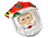 Christmas Santa Toilet Seat Cover and Rug Set