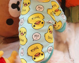 Cute Duck Series Dog T-Shirt Pet Clothes