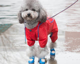 Waterproof Dog Raincoat Rain Jacket with Pocket