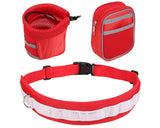 Walk the Dog Hands Free Dog Leash Set with Waist Belt and Pouch