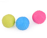 3 Pcs Colorful Non-toxic TRP Plastic Sound Squeaky Pet Dog Chew Ball