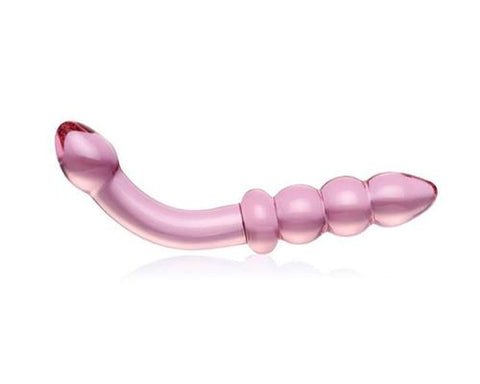Adult Sex Toy Women Don Wand Bent Graduate Glass Pleasure Wand - Pink