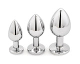 3 pieces Multiple Size Anal Butt Plug Value Pack