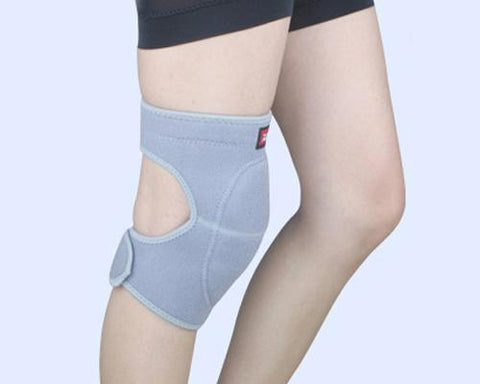 1Pc Elastic Thick Sponge Knee Pad - Grey