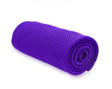 Breathable Chill Absorbent Evaporative Cooling Ice Towel - Purple