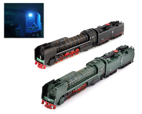 DS. DISTINCTIVE STYLE 1:87 Alloy Steam Locomotive Traction Engine Trains Toy Model with Music Light