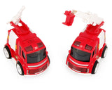 2 Pcs Cute Fire Engine Alloy Toy Car Model