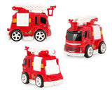 2 Pcs Cute Fire Engine Alloy Toy Car Model