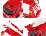 2 Pcs Cute Fire Engine Alloy Toy Car Model