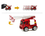 2 Pcs Cute Fire Engine Alloy Toy Car Model
