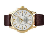 CURREN Fashion Analog Date Brown PU Leather Men Wrist Watch