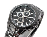 CURREN Quartz Stainless Steel Tachymeter Analog Mens Sport Watch