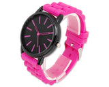 Geneva Ultrathin Jelly Silicone Unisex Lover Wrist Watch