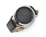 Unisex Cool LED Touch Screen PU Leather Wrist Watch