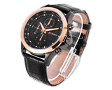 CURREN Captain Leather Band Quartz Men's Casual Wrist Watch