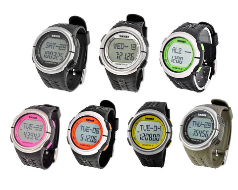 SKMEI Waterproof Heart Rate Monitor Pedometer Sports Watch