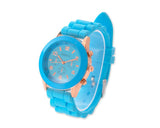 Geneva Silicone Quartz Analog Unisex Sport Wrist Watch