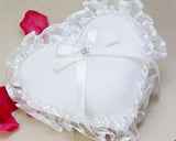 Sweet Heart Lace Wedding Ring Pillow