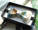 Men Adjustable Wedding Leather Bow Tie