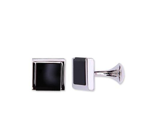 Wedding Groom Rectangle Cufflinks for Men - Classical Black